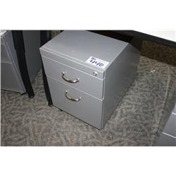 GREY 2 DRAWER FILE PEDESTAL