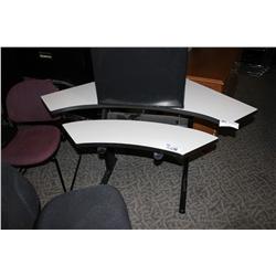 GREY CORNER COMPUTER DESK