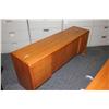 Image 2 : OAK EXECUTIVE DESK & CREDENZA SUITE