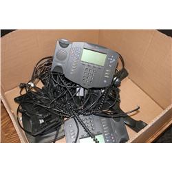 LOT OF POLYCOM TELEPHONE HANDSETS