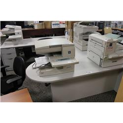 LARGE GREY U-SHAPE DESK