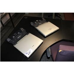 2 TOSHIBA NOTEBOOK COMPUTERS (NO POWER SUPPLIES)