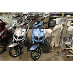 LIGHT BLUE GLOBAL EDGE CYCLE ELECTRIC SCOOTER