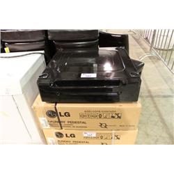 2 BLACK LG LAUNDRY PEDISTALS