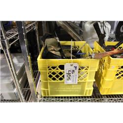 BIN OF ASSORTED TOOLS