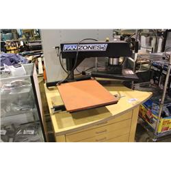 FANZONES.COM FZP-1 SHIRT PRESS & MOBILE STAND