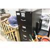 Image 1 : BLACK 4 DRAWER FILE CABINET