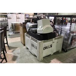 BIN OF ASSORTED ELECTRONICS