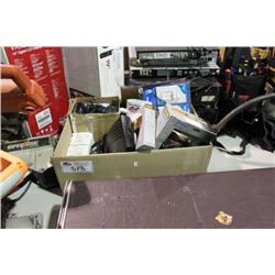 BOX OF ASSORTED HOUSEHOLD RENOVATION ITEMS