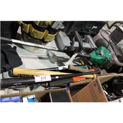 LOT OF LARGE TOOLS & BATS
