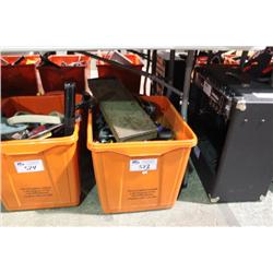 BIN OF ASSORTED TOOLS