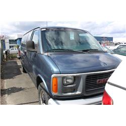 1999 BLUE CHEVROLET SAVANA CARGO VAN