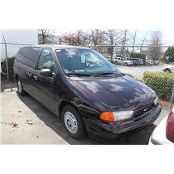 1998 RED FORD WINDSTAR PASSENGER VAN