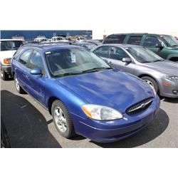2003 BLUE FORD TAURUS SE 4DR HATCHBACK