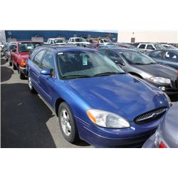 2003 BLUE FORD TAURUS 4DR HATCHBACK