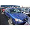 Image 1 : 2003 BLUE FORD TAURUS 4DR HATCHBACK