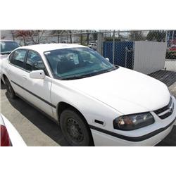 2003 WHITE CHEVROLET IMPALA 4DR SEDAN