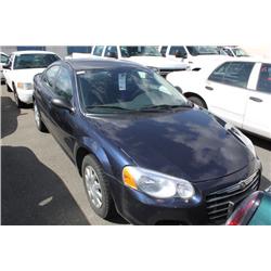 2004 BLUE CHRYSLER SEBRING LX 4DR SEDAN