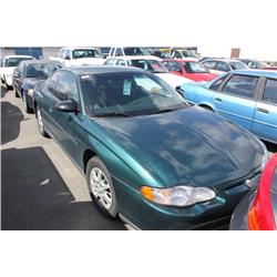2001 GREEN CHEVROLET MONTE CARLO 2DR