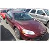 Image 1 : 2002 RED CHRYSLER SEBRING LX 4DR SEDAN