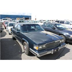 1986 BLUE CADILLAC DEVILLE 4DR SEDAN