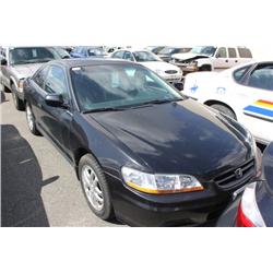 2002 BLACK HONDA ACCORD 2DR COUPE
