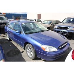 2003 BLUE FORD TAURUS 4DR HATCHBACK