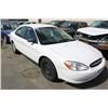 Image 1 : 2000 WHITE FORD TAURUS LX 4DR SEDAN