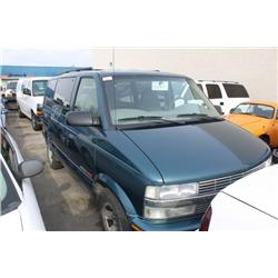 2002 BLUE CHEVROLET ASTRO CARGO VAN