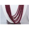 Image 2 : Natural Ruby Necklace 7 Rows Round Cut 611.80 total ctw L-7