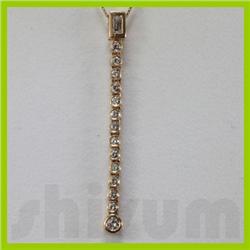 Genuine 0.57ctw Diamond Necklace 14k Gold 3.55g