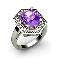 Genuine 5.08 ctw Tanzanite & Diamond Ring White or Yellow Gold 14kt 4.3g