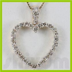 Genuine0.46ctwDiamond Necklace14K Gold 1.65g