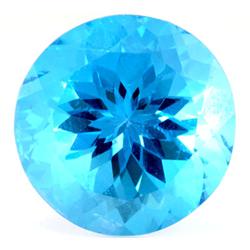 Natural Blue Topaz Round Cut 19x19mm estimated 1 pc per lot 29.53ctw
