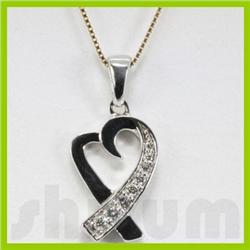 Genuine 0.15ctw Diamond Necklace 14k Gold 2.60g