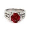 Image 1 : Genuine 3.79 Ctw Ruby Ring 14Kt White Or Yellow  Gold
