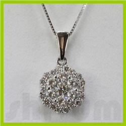Genuine 1.23ctw Diamond Necklace 18k Gold 2.05g