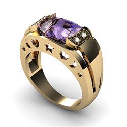 Genuine 3.25 ctwTanzanite Ring 14kt Yellow or White Gold 4g,  RS 7