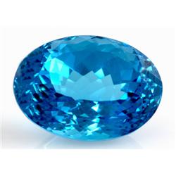 Natural Blue Topaz Oval Cut 22x17mm estimated 1 pc per lot 29.73ctw