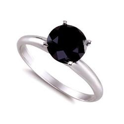 Genuine  Black Diamond 3.0 Ctw Ring 14Kt White Or Yellow Gold