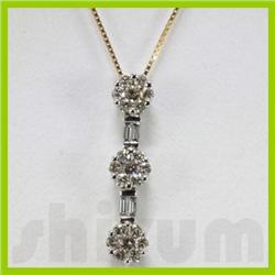 Genuine 0.81ctw Diamond Necklace 14k Gold 2.04g