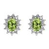 Image 1 : Genuine 2.28 ctwPeridot Earring 14kt Yellow or White Gold 2.1g