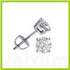 Image 1 : 1.50 ctw Round cut Diamond Stud Earrings I-J, SI2