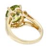 Image 2 : Genuine Peridot 2.82 ctw & Diamond Ring 14KTGold 5.75