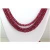 Image 2 : Natural Ruby Necklace 3 Rows Round Cut 359.05 total ctw L-3