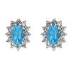 Image 1 : Genuine 2.60 ctwTopaz Earring 14kt Yellow or White Gold 2.1g