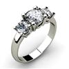 Image 1 : 0.50 ctw Round cut Three Stone Diamond Ring, F-G, VS