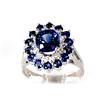 Image 2 : Genuine   Blue Ceylon  4.0 ctw  Diamond Ring  10KT 4.45g  RS6.25
