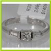 Image 2 : Genuine 0.53 ctw Diamond Ring 14k White Gold