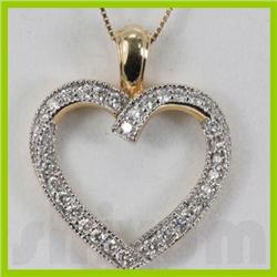 Genuine 0.71ctw Diamond Necklace 14K Gold 4.00g